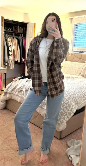 brown flannel thumbnail 1