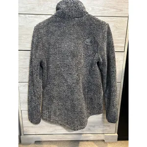 The North Face Osito Full Zip Fleece Jacket Blue White Marled Womens Medium thumbnail 6