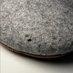 Kyrgies Women's Gray Felted Wool Slip-On Slippers thumbnail 5