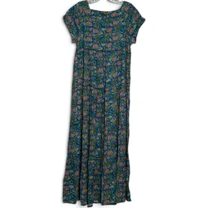 Natural Life Berkley Maxi Dress Blue Pink Green Cream Floral Small thumbnail 3