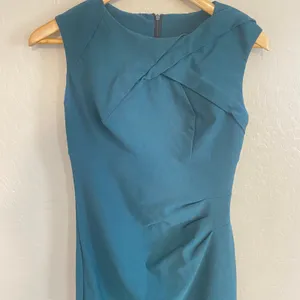Voodoo Vixen Dress Womens Sz Medium Teal Cocktail Occcasion Retro Business thumbnail 4