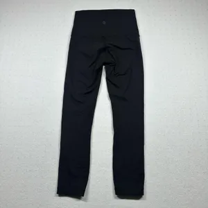 Lululemon Women’s Crop Leggings Size 4 Black High Rise Athletic Yoga Pants thumbnail 2