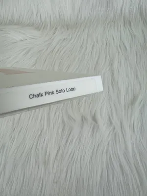 Used Apple Watch Chalk Pink Solo Loop Silicon Fitted Band Size 6 (45mm) thumbnail 9