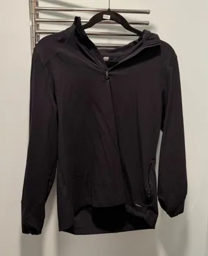 Mondetta Quarter Zip Pullover Black Large Athleisure Gym Workout Running thumbnail 1