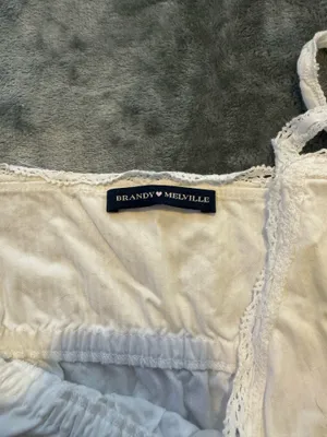 Brandy Melville White Babydoll Top thumbnail 3