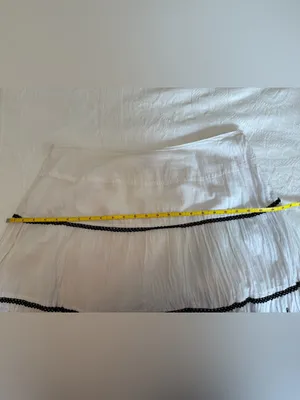 Sunny Leigh Black & White Tiered Peasant Skirt thumbnail 5