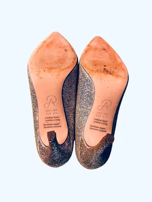 Adrianna Papell Special Occasion Bridal Glitter Sparkle Pointed Heels Size 7.5 thumbnail 6