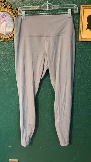 Lululemon Align Ribbed High-Rise Pant 28" Sz 14 Rhino Grey thumbnail 1