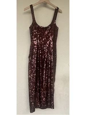& Other Stories Strappy Sequin Midi Dress Women’s Size 0 Cocktail Party Evening thumbnail 6