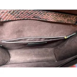 Coach C6777 Snake Embossed Cross Body Metallic Cherry Oxblood Pebbled Leather‎ thumbnail 9