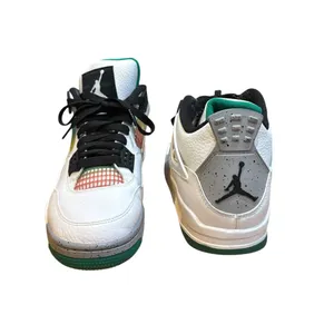 Air Jordan 4 Retro Rasta AQ9129 100 Womens Size 10 White Lucid Green Black thumbnail 3