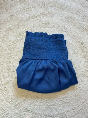 The Pants Store Blue Silk Shorts thumbnail 2