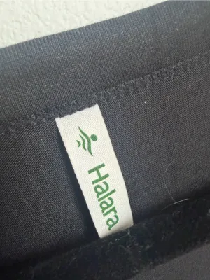 HALARA Black Sleeveless Henley Tank with Pocket thumbnail 2