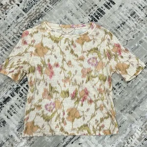 Rebecca Taylor linen short sleeve tee thumbnail 1