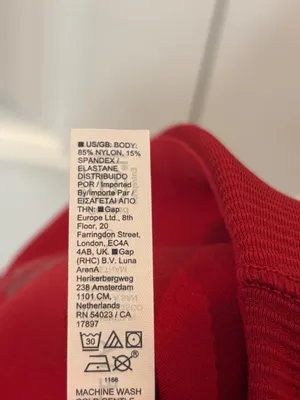 Athleta red salutation stash rib flare pants size large thumbnail 7