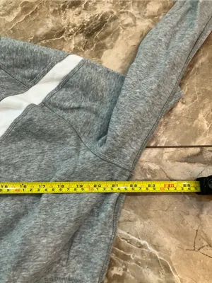 Nike grey swoosh sweatshirt crop thumbnail 3