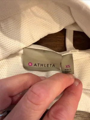 Athleta White Strappy Crossback Sports Bralette Size XS - C33-065 thumbnail 2