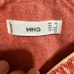 Mango Pocket Denim Pinafore Dress Faded Red/Pink Sz 2 Soft Girl Vibes Y2K‎ Era thumbnail 7