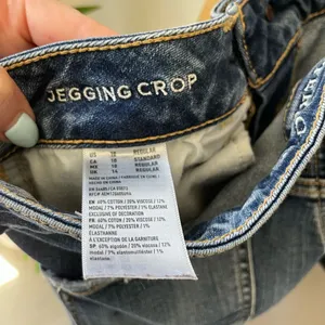 American Eagle Outfitters Distressed Medium Blue Jegging Crop Skinny Jeans thumbnail 5