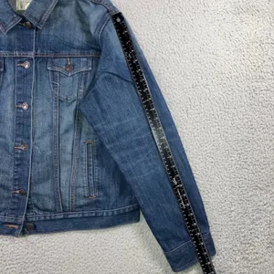 Old Navy Denim Trucker Jacket Women 2XL Blue Faded Utility Layering Outdoor thumbnail 14