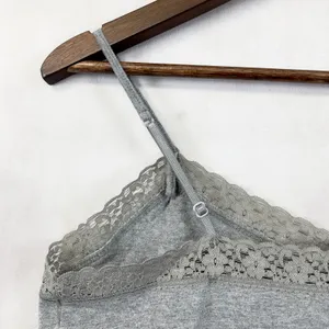 Merona Cami Tank Top Womens Medium Lace Stretch Minimal Y2K Retro Indie Layering thumbnail 6