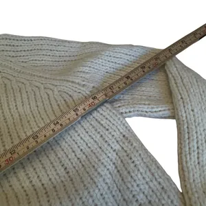 Banana Republic Merino Wool Blend Chunky Turtleneck Sweater Womens Small Oatmeal thumbnail 10