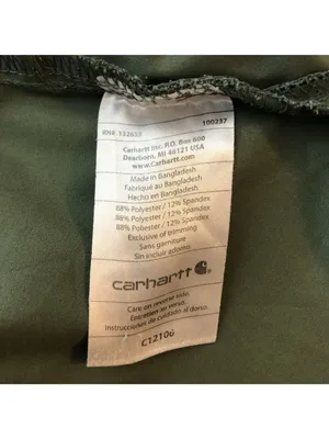 Carhartt Scrubs C12106 Women's Force Modern Fit Twill V-Neck Top Green M thumbnail 4