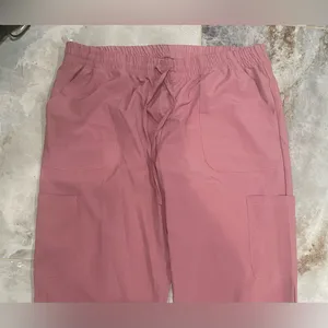 SCRUBAID Performance Pink Cargo Pants with Relaxed Fit and Matte Finish thumbnail 3