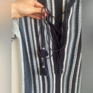 Free People Lollipop Blue Crochet Sweater Dress thumbnail 8