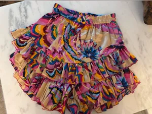 Gold & Silver sequin, ruffled skirt / skort thumbnail 1