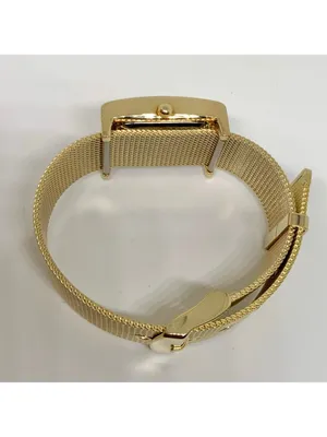 Gossip gold tone women’s watch 21mm quartz analog mesh band running thumbnail 7