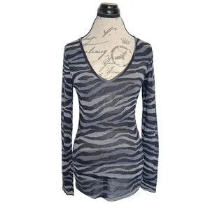 Express Blouse Long Sleeve Animal Print Small thumbnail 2