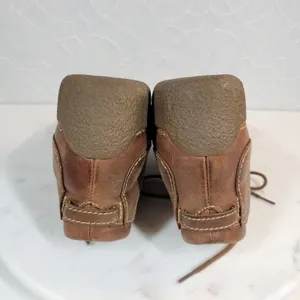 VTG Duluth Trading Co Womens Andina Ankle Boots 7.5 Brown Leather Chukka Shoes thumbnail 9