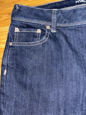Maurices Jeans Women's Size 12 Regular Dark Wash Skinny Taper Leg Embroidered thumbnail 4