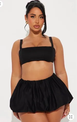 Bubble skirt Black thumbnail 1
