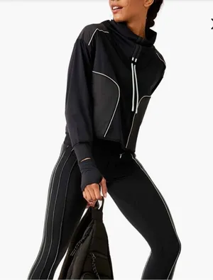 Free People Movement • Euc  Act Fast Layer Pullover in Black thumbnail 1