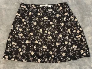 Women’s Altar’d State Brand Black Floral A-Line Mini Skirt Size XSMALL thumbnail 1