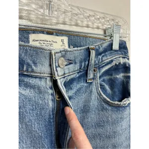 Abercrombie 90s Straight Ultra High Rise Jeans - Size 4/27 XLong Curve Love thumbnail 4