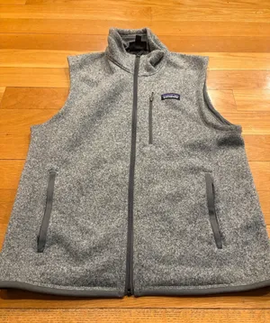 Patagonia Gray Heather Full-Zip Fleece Vest thumbnail 1