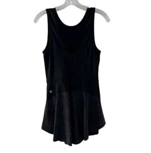 Lululemon Serene Stride Dress Skort Black Sz 6 Tennis Pickleball Run Reflective thumbnail 10