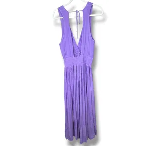 Jen's Pirate Booty Lilac Purple Cotton Shorecrest Gauze Smocked Flowy Maxi Dress thumbnail 5