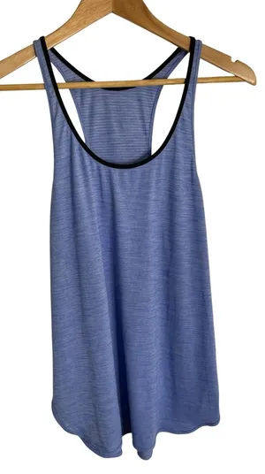 Lululemon Athletica Lightweight Blue Racerback Tank Top Size Medium thumbnail 1