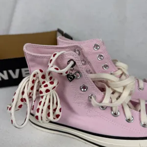 Converse Chuck Taylor All Star Womens 8.5 UK 6.5 Valentine Heart Charm‎ Pink thumbnail 10