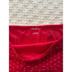 Wild Fable Red polka dot mini skirt with lace trim thumbnail 2