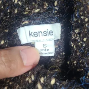 Kensie Brown Marled Mock Neck Boucle Knit Sweater Size Small NEW thumbnail 8