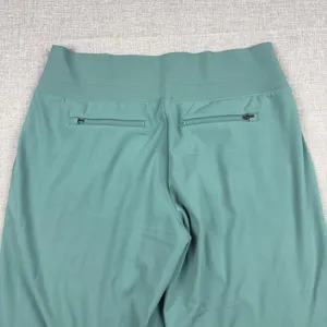 Athleta Venice Pants Womens XL Teal Green High Rise Wide Leg Stretch Pull On thumbnail 12