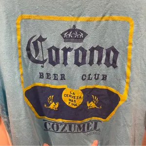 Vintage 80s blue Corona Beer Club single stitch t-shirt fun Cozumel spring break thumbnail 8