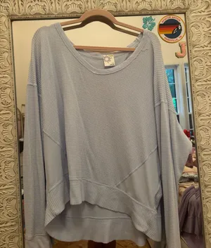 OFFLINE by Aerie Top Long Sleeve Waffle thumbnail 1