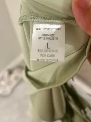 NWOT Sage Green Cutout Romper with Smocked Bust SIZE L thumbnail 6