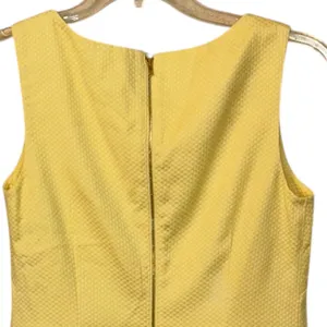 Lilly Pulitzer Yellow Shift Sleeveless Short Dress Size 4 Cotton‎ Summer Lined thumbnail 5